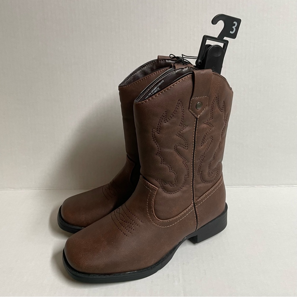 New children’s size 3 wonder nation brown cowboy boots